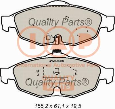 IAP QUALITY PARTS 704-02042 - Тормозные колодки, дисковые, комплект autospares.lv