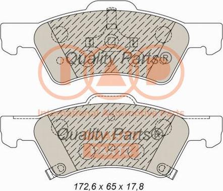 IAP QUALITY PARTS 704-02014 - Тормозные колодки, дисковые, комплект autospares.lv