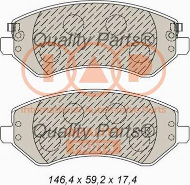 IAP QUALITY PARTS 704-02016X - Тормозные колодки, дисковые, комплект autospares.lv