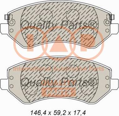 IAP QUALITY PARTS 704-02016 - Тормозные колодки, дисковые, комплект autospares.lv