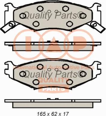 IAP QUALITY PARTS 704-02011 - Тормозные колодки, дисковые, комплект autospares.lv