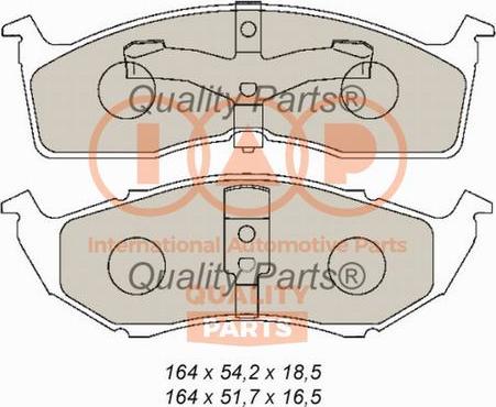 IAP QUALITY PARTS 704-02012 - Тормозные колодки, дисковые, комплект autospares.lv