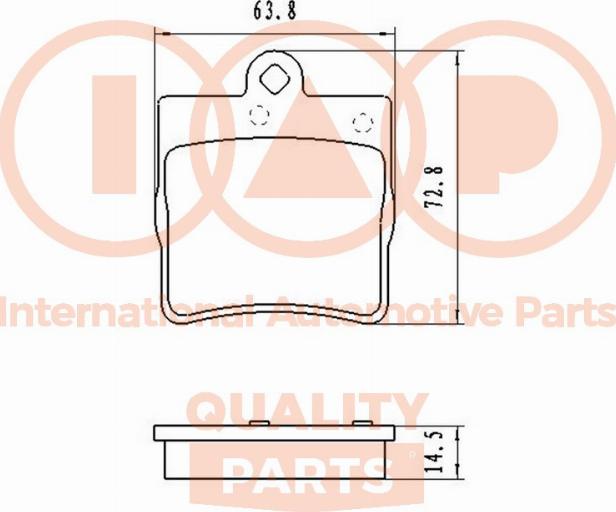 IAP QUALITY PARTS 704-02081 - Тормозные колодки, дисковые, комплект autospares.lv