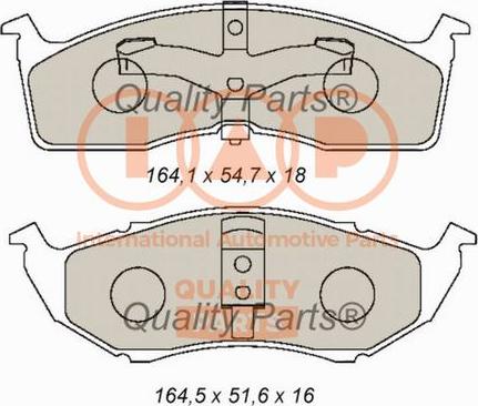 IAP QUALITY PARTS 704-02031 - Тормозные колодки, дисковые, комплект autospares.lv