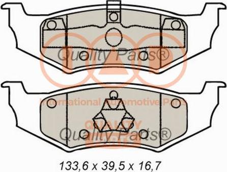 IAP QUALITY PARTS 704-02032 - Тормозные колодки, дисковые, комплект autospares.lv