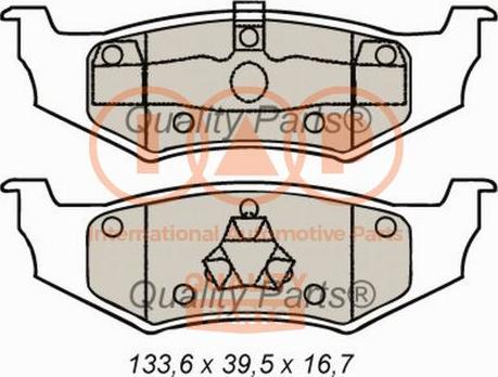 IAP QUALITY PARTS 704-02071 - Тормозные колодки, дисковые, комплект autospares.lv