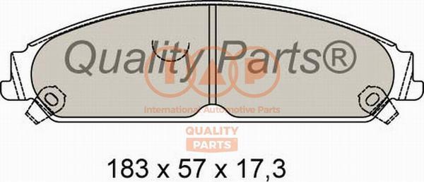 IAP QUALITY PARTS 704-02072 - Тормозные колодки, дисковые, комплект autospares.lv