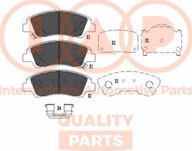 IAP QUALITY PARTS 704-07094P - Тормозные колодки, дисковые, комплект autospares.lv