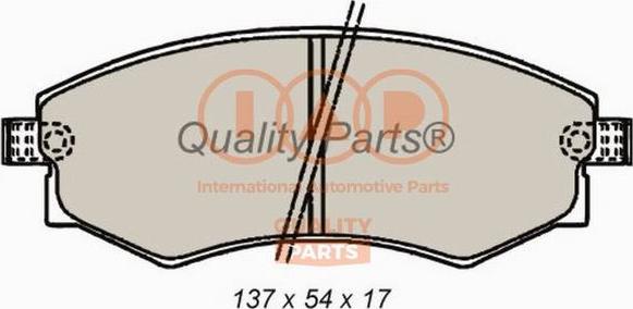 IAP QUALITY PARTS 704-07065 - Тормозные колодки, дисковые, комплект autospares.lv