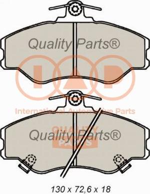 IAP QUALITY PARTS 704-07060 - Тормозные колодки, дисковые, комплект autospares.lv