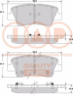 IAP QUALITY PARTS 704-07005X - Тормозные колодки, дисковые, комплект autospares.lv