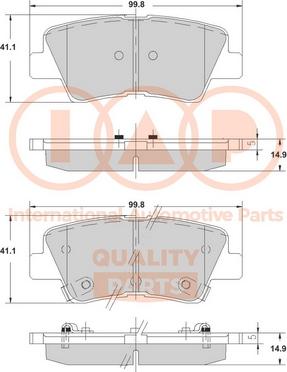 IAP QUALITY PARTS 704-07005 - Тормозные колодки, дисковые, комплект autospares.lv