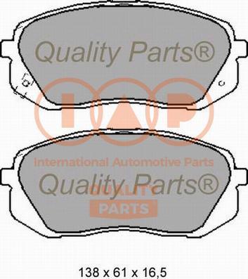 IAP QUALITY PARTS 704-21068X - Тормозные колодки, дисковые, комплект autospares.lv