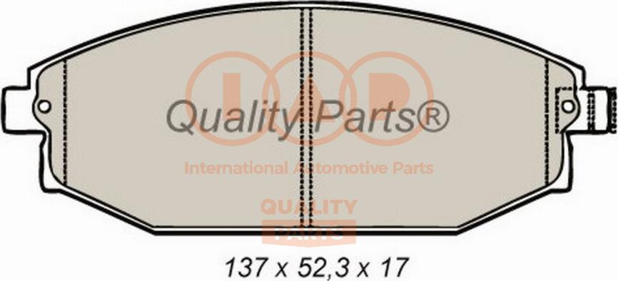 IAP QUALITY PARTS 704-07080G - Тормозные колодки, дисковые, комплект autospares.lv