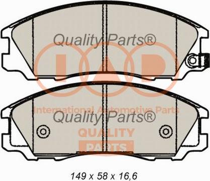 IAP QUALITY PARTS 704-07081 - Тормозные колодки, дисковые, комплект autospares.lv