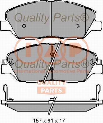 IAP QUALITY PARTS 704-07088G - Тормозные колодки, дисковые, комплект autospares.lv