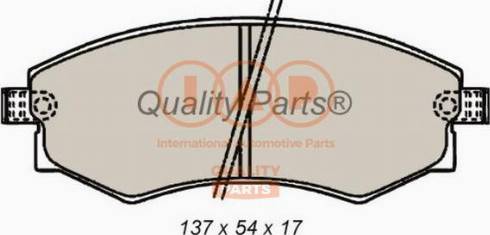 IAP QUALITY PARTS 704-07030X - Тормозные колодки, дисковые, комплект autospares.lv
