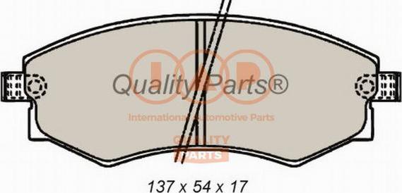 IAP QUALITY PARTS 704-07030 - Тормозные колодки, дисковые, комплект autospares.lv
