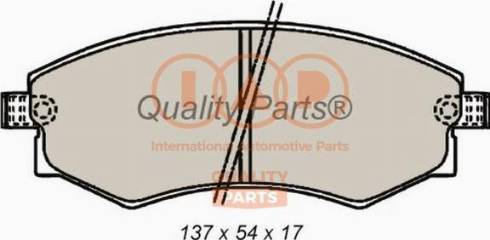 IAP QUALITY PARTS 704-07033X - Тормозные колодки, дисковые, комплект autospares.lv