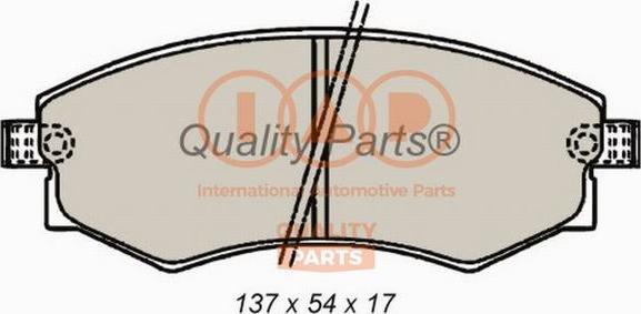 IAP QUALITY PARTS 704-07033 - Тормозные колодки, дисковые, комплект autospares.lv