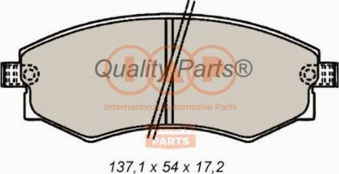 IAP QUALITY PARTS 704-07032X - Тормозные колодки, дисковые, комплект autospares.lv