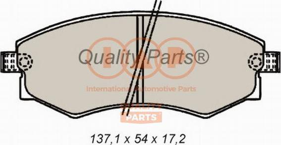 IAP QUALITY PARTS 704-07032 - Тормозные колодки, дисковые, комплект autospares.lv