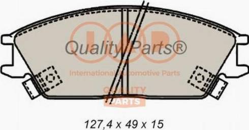 IAP QUALITY PARTS 704-07020X - Тормозные колодки, дисковые, комплект autospares.lv