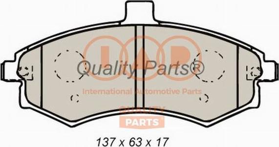 IAP QUALITY PARTS 704-07022 - Тормозные колодки, дисковые, комплект autospares.lv