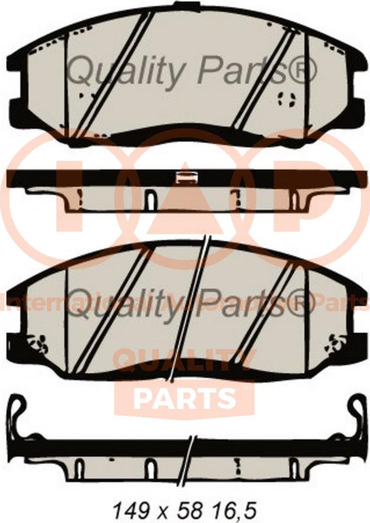 Kaishin D1301 - Тормозные колодки, дисковые, комплект autospares.lv