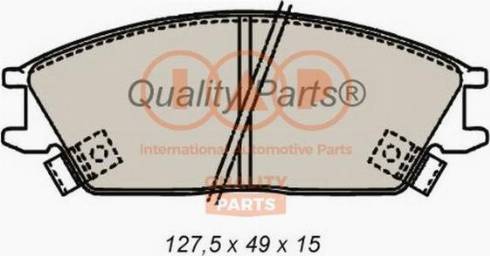 IAP QUALITY PARTS 704-07070X - Тормозные колодки, дисковые, комплект autospares.lv