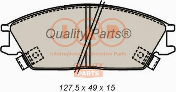 IAP QUALITY PARTS 704-07070 - Тормозные колодки, дисковые, комплект autospares.lv