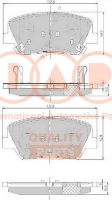 IAP QUALITY PARTS 704-07100 - Тормозные колодки, дисковые, комплект autospares.lv