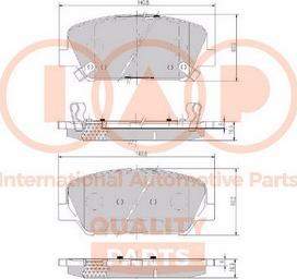 IAP QUALITY PARTS 704-07101X - Тормозные колодки, дисковые, комплект autospares.lv