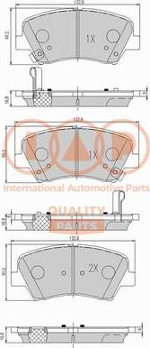 IAP QUALITY PARTS 704-07130 - Тормозные колодки, дисковые, комплект autospares.lv