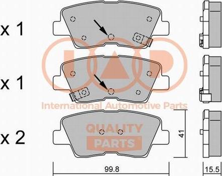 IAP QUALITY PARTS 704-07120P - Тормозные колодки, дисковые, комплект autospares.lv