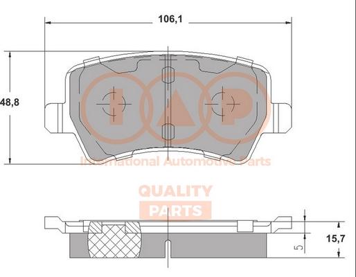 IAP QUALITY PARTS 704-14090 - Тормозные колодки, дисковые, комплект autospares.lv