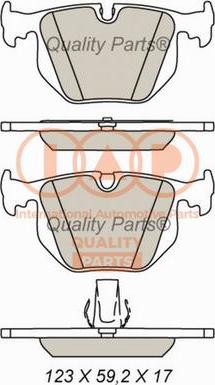 IAP QUALITY PARTS 704-14055X - Тормозные колодки, дисковые, комплект autospares.lv