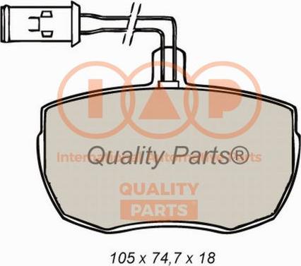 IAP QUALITY PARTS 704-14050X - Тормозные колодки, дисковые, комплект autospares.lv