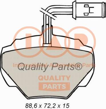 IAP QUALITY PARTS 704-14052 - Тормозные колодки, дисковые, комплект autospares.lv