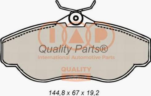 IAP QUALITY PARTS 704-14060X - Тормозные колодки, дисковые, комплект autospares.lv