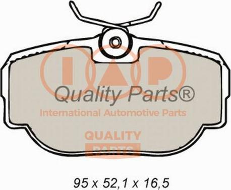 IAP QUALITY PARTS 704-14061 - Тормозные колодки, дисковые, комплект autospares.lv