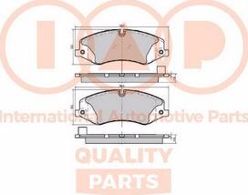 IAP QUALITY PARTS 704-14080X - Тормозные колодки, дисковые, комплект autospares.lv