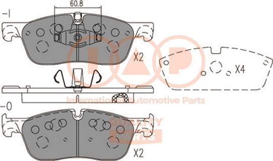 IAP QUALITY PARTS 704-14081 - Тормозные колодки, дисковые, комплект autospares.lv