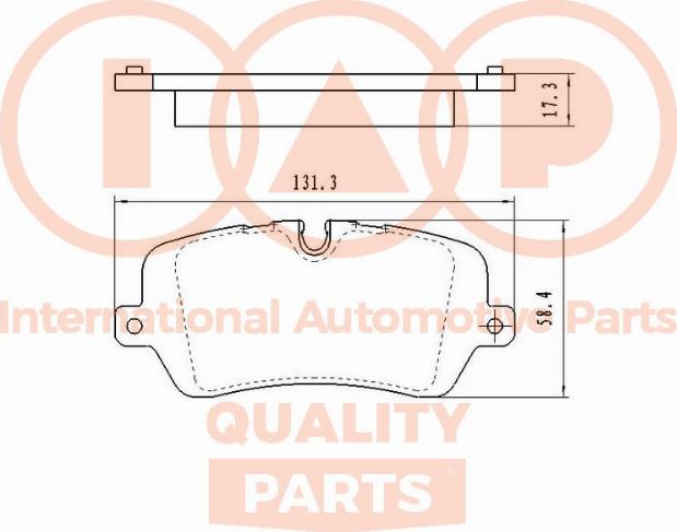 IAP QUALITY PARTS 704-14083 - Тормозные колодки, дисковые, комплект autospares.lv