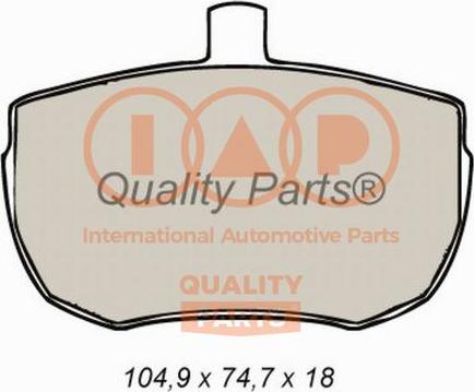 IAP QUALITY PARTS 704-14030X - Тормозные колодки, дисковые, комплект autospares.lv