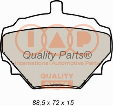 IAP QUALITY PARTS 704-14033X - Тормозные колодки, дисковые, комплект autospares.lv