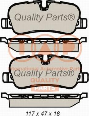 IAP QUALITY PARTS 704-14079X - Тормозные колодки, дисковые, комплект autospares.lv