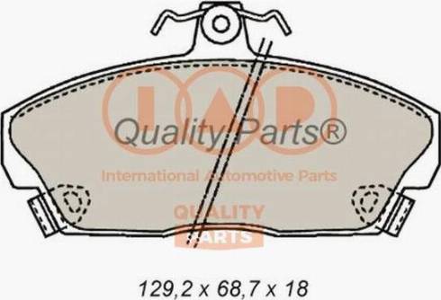 IAP QUALITY PARTS 704-14070X - Тормозные колодки, дисковые, комплект autospares.lv