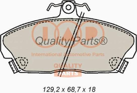 IAP QUALITY PARTS 704-14070P - Тормозные колодки, дисковые, комплект autospares.lv