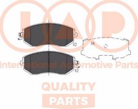 IAP QUALITY PARTS 704-15053X - Тормозные колодки, дисковые, комплект autospares.lv